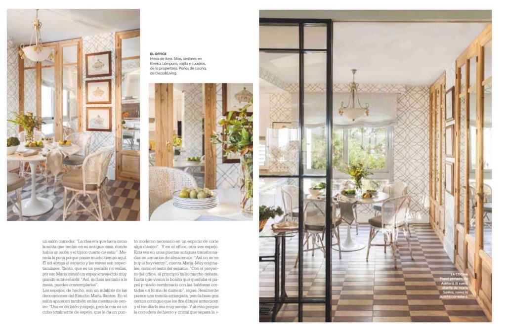 Estudio María Santos Reforma integral y decoración de vivienda minimalista Revista El Mueble Diciembre 2018 La Casa de los espejos