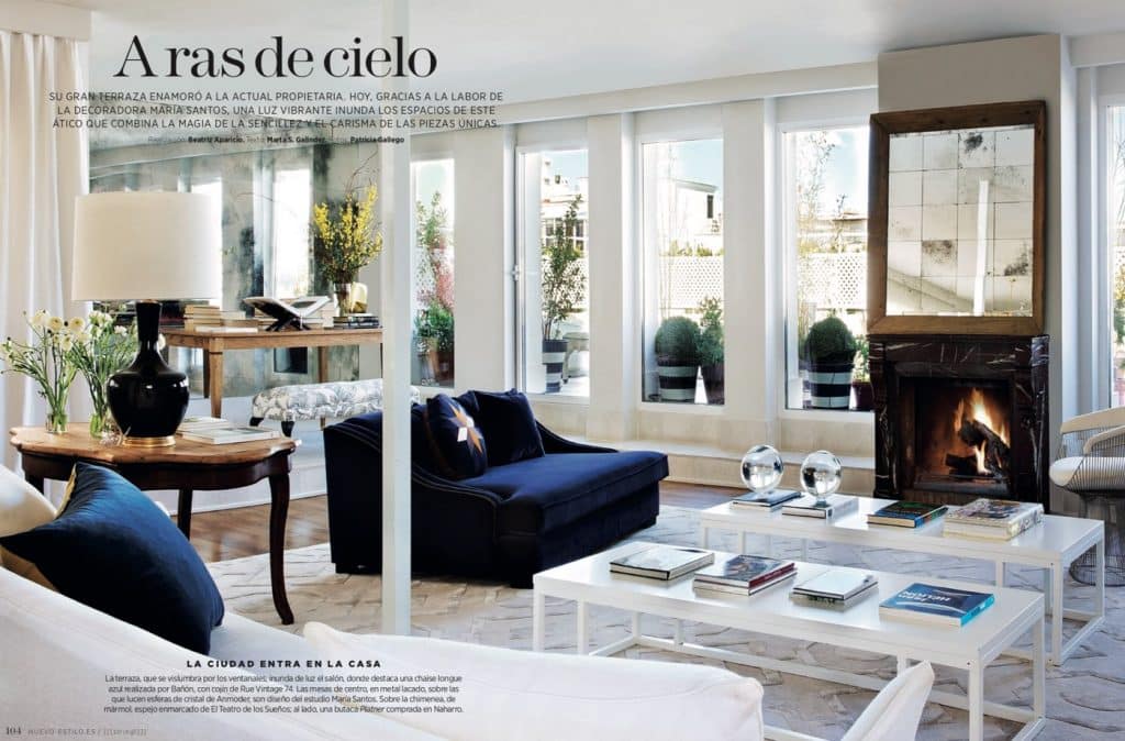 Estudio María Santos Reforma integral y decoración de vivienda minimalista Revista Nuevo Estilo Diciembre 2018 A ras del cielo