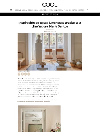 Inspiración de casas luminosas gracias a la diseñadora María Santos