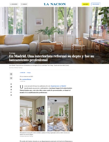 La Nacion Revista Living En Madrid. Una interiorista reformó su depto y fue su lanzamiento profesional