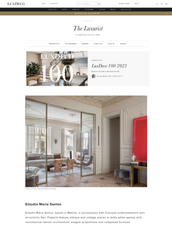 LuxDeco 100 2023 Explore this year's designer hot list